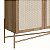 Balcão Buffet Flora Retrô Industrial 180cm 3 Portas Palhinha Pés Metal - Imagem 7