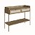 Aparador Buffet Estilo Industrial 103cm 2 Gavetas Palhinha Pés em Metal - Imagem 2