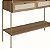 Aparador Buffet Flora 103cm 2 Gavetas Palhinha Pés em Metal - Imagem 4