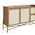 Balcão Buffet Flora Retrô Industrial 139cm 2 Portas Palhinha Pés Metal - Imagem 6