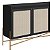Balcão Buffet Flora Retrô Industrial 139cm 2 Portas Palhinha Pés Metal - Imagem 14