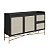 Balcão Buffet Retrô Industrial 139cm 2 Portas Palhinha Pés de Metal - Imagem 7