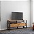 Rack para TV até 55" Polegadas Industrial 140cm Freijó e Preto Fosco - Imagem 1