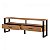 Rack para TV até 60" Polegadas Industrial 180cm Freijó e Preto Fosco - Imagem 3
