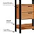 Guarda-Roupa Closet Industrial 146cm 2 Torres 2 Gavetas Freijó e Preto - Imagem 3