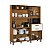 Cozinha Compacta Moderna 175cm 8 Portas e 2 Gavetas Nature Champanhe - Imagem 3