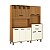 Cozinha Compacta Moderna 175cm 8 Portas e 2 Gavetas Nature Champanhe - Imagem 2
