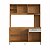 Cozinha Compacta Moderna 152cm 4 Portas com Gaveta Nature e Off White - Imagem 4
