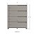 Cômoda Moderna 80cm com 4 Gavetas em 100% MDF com Pés - Imagem 16
