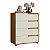 Cômoda Moderna 80cm com 4 Gavetas em 100% MDF com Pés - Imagem 2