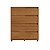 Cômoda Moderna 80cm com 4 Gavetas em 100% MDF com Pés - Imagem 7
