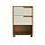 Mesa de Cabeceira Moderna 45cm com 2 gavetas e Nicho em MDF - Imagem 3