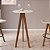 Mesa de Jantar Bistrô Moderna 60cm Imbuia Tampo BP Mármore - Imagem 1