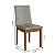 Conjunto 2 Cadeiras 90cm Estofadas 100% Madeira Imbuia e Cinza - Imagem 5