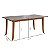 Mesa de Jantar Moderna Retangular 6 lugares 170cm Imbuia Bege - Imagem 4