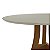 Mesa Jantar Redonda 4 Lugares Tampo Vidro 109cm Imbuia Fendi - Imagem 4