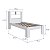 Cama de Solteiro com Cabeceira e Nichos 214cm Branco - Imagem 3