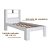 Cama de Solteiro com Cabeceira e Nichos 214cm Branco - Imagem 4