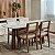 Conjunto Sala de Jantar Mesa Moderna 4 Cadeiras Estofadas 100% MDF - Imagem 5