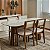 Conjunto Sala de Jantar Mesa Moderna 4 Cadeiras Estofadas 100% MDF - Imagem 1