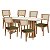 Conjunto Sala de Jantar Mesa Moderna 6 Cadeiras Estofadas 100% MDF - Imagem 17
