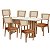 Conjunto Sala de Jantar Mesa Moderna 6 Cadeiras Estofadas 100% MDF - Imagem 13