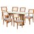 Conjunto Sala de Jantar Mesa Moderna 6 Cadeiras Estofadas 100% MDF - Imagem 9