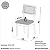 Conjunto Sala de Jantar Mesa Moderna 6 Cadeiras Estofadas 100% MDF - Imagem 12