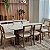 Conjunto Sala de Jantar Mesa Moderna 6 Cadeiras Estofadas 100% MDF - Imagem 1