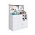 Cômoda Montessoriana com 4 Gavetas e Porta com Espelho Branca - Imagem 2