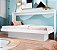 Cama de Solteiro Articulável 194cm com Estação de Trabalho Branca - Imagem 3