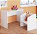 Conjunto Infantil Montessoriano com Mesa e Cadeira Branco - Imagem 1