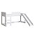 Cama Infantil Playground 192cm com Escorregador e Cortina e Branca - Imagem 5