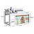 Cama Infantil Playground 192cm com Protetor e Cortina Branca - Imagem 3