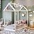 Cama Infantil Casinha Montessoriana 155cm Branca - Imagem 1