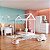 Conjunto Quarto Infantil Montessoriano Cama Mesa e Roupeiro Branco - Imagem 1