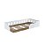 Cama Solteiro Infantil Montessoriana com Protetor 194cm Branco e Mel - Imagem 2