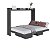 Cama de Casal 196cm Articulável Horizontal com Nichos Moderna - Imagem 9