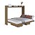 Cama de Casal 196cm Articulável Horizontal com Nichos Moderna - Imagem 3