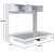Cama Casal Articulável Horizontal 196cm com Portas e Nichos - Imagem 18