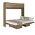 Cama Casal Articulável Horizontal 196cm com Portas e Nichos - Imagem 3