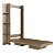 Cama de Solteiro 200cm Articulável Vertical com Estante Moderna - Imagem 3