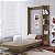 Cama de Solteiro 200cm Articulável Vertical com Estante Moderna - Imagem 1