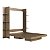 Cama de Casal 195cm Articulável Vertical com Estante Moderna - Imagem 3