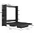 Cama de Casal 195cm Articulável Vertical com Estante Moderna - Imagem 10