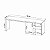 Conjunto Escritório Home Office Escrivaninha 160cm e Balcão Moderno - Imagem 17