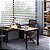Conjunto Escritório Home Office Escrivaninha 160cm e Balcão Moderno - Imagem 2