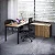 Conjunto para Escritório Home Office Escrivaninha 2 Estantes e Balcão - Imagem 2