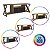 Rack Gamer para TV até 60" Estilo Industrial 160cm com Led RGB - Imagem 11