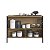 Mesa Bancada Gourmet Estilo Industrial 127cm com Nichos - Imagem 5